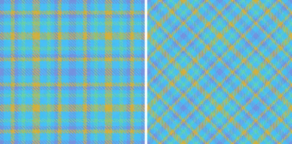 Kumaş kontrol tekstilinin kusursuz ekoseli dokusu ve set içinde tartan desen vektör arkaplanı.