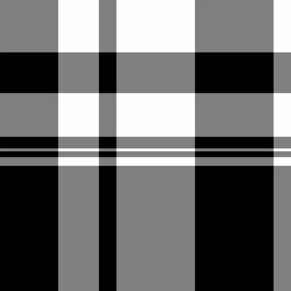 Бесшовный Проверка Фона Текстурной Ткани Текстильной Клетчатой Вектор Сером Черном — стоковый вектор