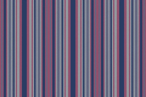 Textile Vertical Stripe Lines Background Pattern Vector Texture Seamless Fabric — Stock Vector
