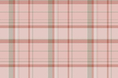 Kalıpsal dokunun ekose kumaşı, açık ve kırmızı renklerde arkaplan kumaşı kontrol et.