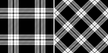 Tek renkli ekoseli arka plan desenli kusursuz vektör denetimi Tartan kumaş deseni.
