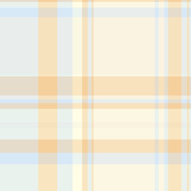 Ekoseli kumaşın kumaş arkaplan deseni. Açık ve beyaz renklerde, dikdörtgen olmayan bir vektör ekoseli..