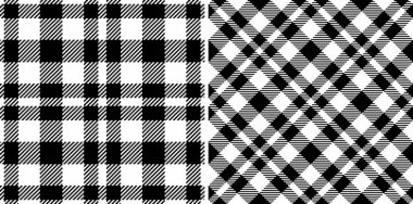 Desensiz arkaplan ekoseli tekstil denetimi tek renkli kumaş kumaş tartan vektörü ile.
