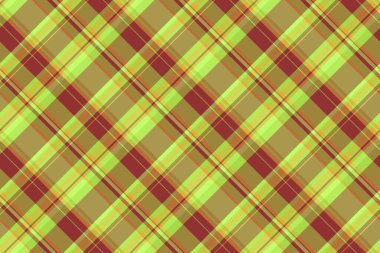 Kumaş ekose dokusunun kusursuz tekstil deseni. Arka plan tartan kontrol vektörü sarı ve yeşil renklerde..