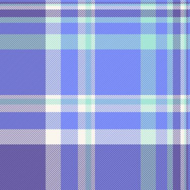 Mavi ve çivit renkli ekose kumaş desenli kumaşın kusursuz arkaplan kontrolü.