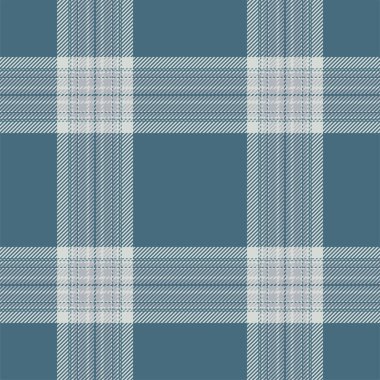 Mavi desenli ekose desenli. Kumaş dokusunu kontrol et. Vektör tekstil baskı tasarımı.