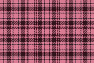 Ekose arka plan, pürüzsüz pembe deseni kontrol et. Tekstil baskısı için vektör kumaş dokusu, ambalaj kağıdı, hediye kartı, duvar kağıdı düz tasarım.