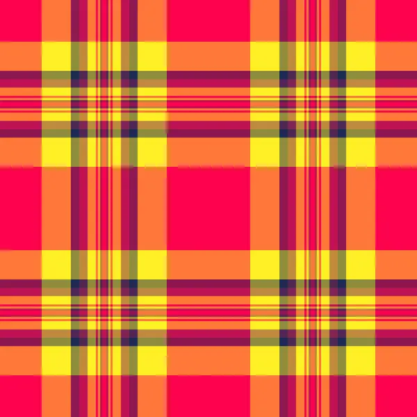 Tartan Texture Vector Pattern Check Fabric Seamless Background Plaid Textile — Stock Vector