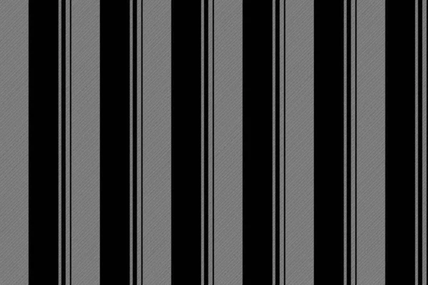 织物条纹与黑白线纺织矢量图案无缝的纹理垂直背景 — 图库矢量图片
