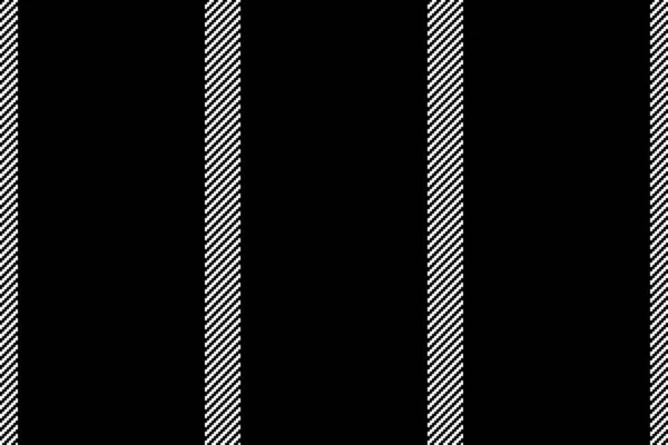 平纹背景线 无缝制图案纺织品 织物矢量垂直 黑白色 — 图库矢量图片