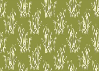 Floral pattern seamless background. Foliage and flower wallpaper design of nature. Vector illustration.