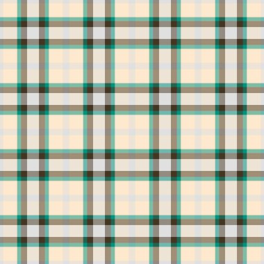 Tekstil kontrol tartanının kumaş deseni vektör dokusu pastel ve deniz mavisi renklerinde pürüzsüz arkaplanı.