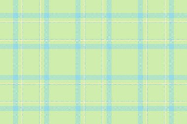 Tartan desenli tekstil arkaplanını ekose kumaş vektör dokusu ile ışık ve cyan renkleriyle kontrol et.