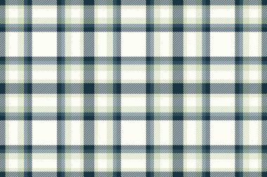 Karda ve açık renklerde arka plan vektör kontrol desenine sahip dikdörtgen kumaşın ekose dokusu.