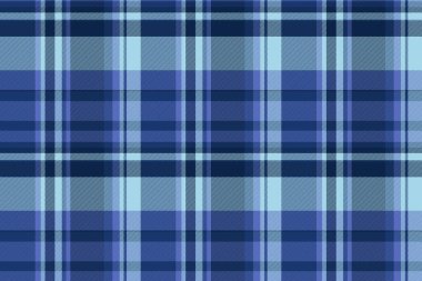Kumaş ekoseli kumaşın desen arka plan tekstili mavi ve açık renklerde renksiz bir vektör tartan dokusu ile kontrol.