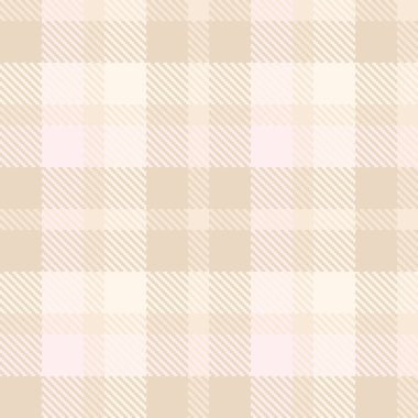 Çek kumaşından ekosesiz ekoseli kumaş arkaplan desenli açık ve antika beyaz renklerde tartan.