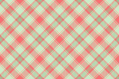 Açık ve kırmızı renklerde kumaş tekstil kontrolü ekoseli kusursuz tartan arkaplanının desen vektör dokusu.