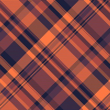 Ekoseli tartan tekstili kırmızı ve koyu renkli kumaş dokusunun kusursuz desen vektörü.