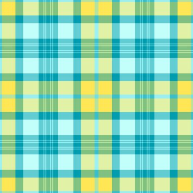 Örüntü vektörünün desen arkaplan tartanı kumaş ekoseli ve yeşil renkli tekstil kontrolü.