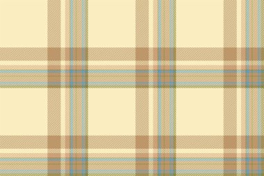 Ekose arka plan, bej rengi kusursuz deseni kontrol et. Tekstil baskısı için vektör kumaş dokusu, ambalaj kağıdı, hediye kartı, duvar kağıdı düz tasarım.