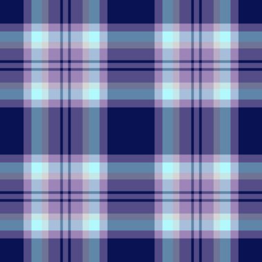 Kumaş arkaplan dokusunun tartan desenli vektörü. Pastel ve çivit renklerinde tekstil dikişsiz ekoseli..