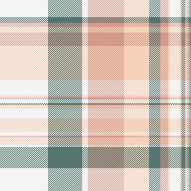 Beyaz ve açık renkli kumaş kontrol vektörü ile tekstil ekose desenli kusursuz arkaplan tartanı.