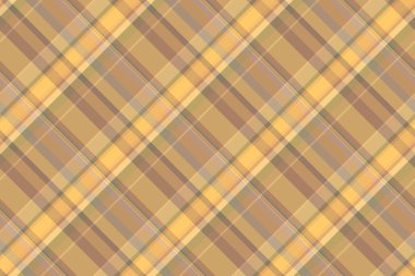 Turuncu ve kehribar rengi ekose kumaş vektör tekstil ile arka plan dikişsiz tartanın desen kontrolü.