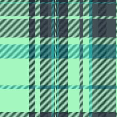 Yeşil ve pastel renklerde kumaş vektör arkaplan tekstil desenli desenli ekose deseni kusursuz kontrol et.