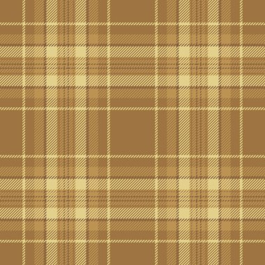 Turuncu ve kehribar renklerinde dikişsiz vektör kumaş dokusuna sahip tartan tekstil kontrolünün arka plan desenleri.