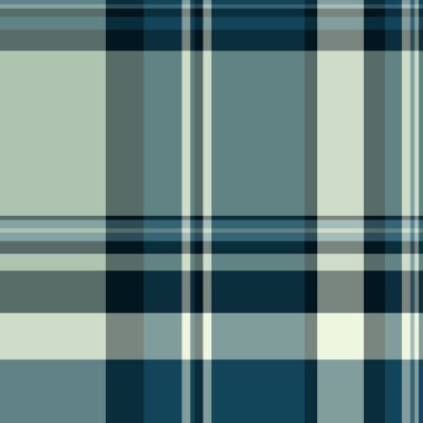 Pastel ve cyan renklerinde tekstil arka plan vektörü tartan ile kusursuz kumaş kontrolünün ekose dokusu.