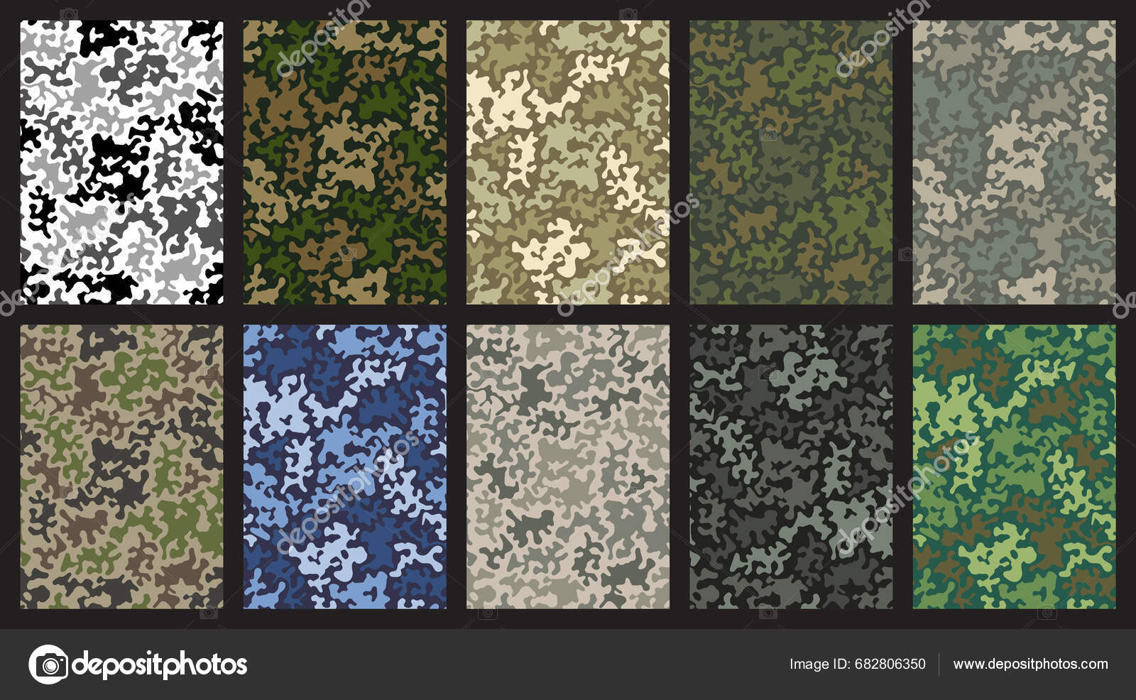 Military Textile Camouflage Uniform Como Fabric Textured Material ...