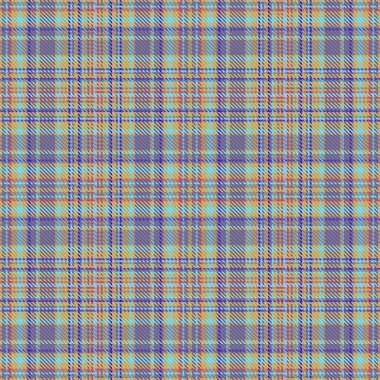 Pastel ve kehribar renklerinde ekose vektör tekstil arka planına sahip desensiz tartan kumaşı deseni kontrol et.