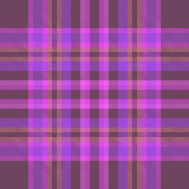 Mor ve mor renklerde vektör kumaş deseni ile tekstil desenli arkaplanı tartansız kontrol et.