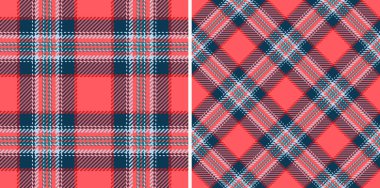 Moda renklerinde tartan denetim deseni deseni olan kusursuz arkaplan vektörünün tekstil kumaş ekoseli.