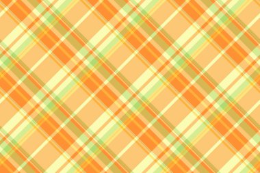 Kehribar ve sarı renklerde tekstil ekoseli tartan desenli kumaş..