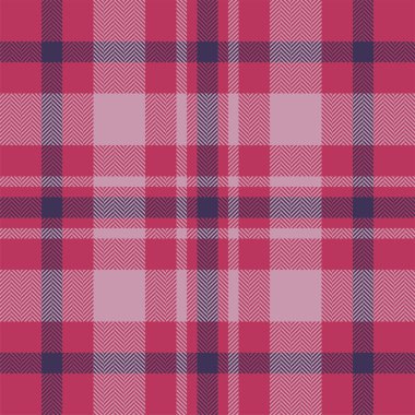 Ekose kontrol deseni pembe. Kusursuz kumaş dokusu. Tartan tekstil baskı tasarımı.