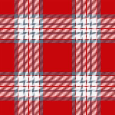 Kırmızılı ekose desenli. Kumaş dokusunu kontrol et. Vektör tekstil baskı tasarımı.