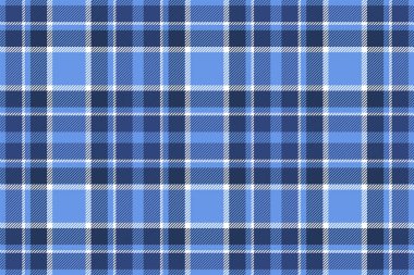 Ekose arka plan, kusursuz mavi deseni kontrol et. Tekstil baskısı için vektör kumaş dokusu, ambalaj kağıdı, hediye kartı, duvar kağıdı düz tasarım.