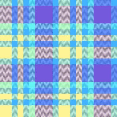 Arkaplan tartanının ekose desenli tekstil kumaşı. Dokusu olmayan kumaş vektörü siyan ve sarı renklerde..