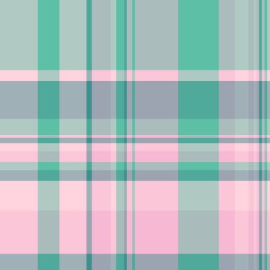Tartan arkaplan kumaşının tekstil dokusu pastel ve açık renklerde vektör ekoseli kontrol ile pürüzsüz..
