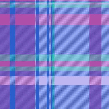 Tartan tekstil kontrolüyle arka plan ekose kumaşının doku vektör deseni mavi ve açık renklerde pürüzsüz.