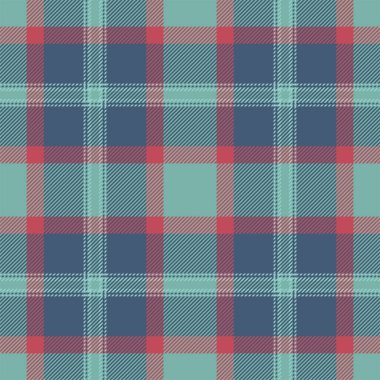 Mavi desenli ekose desenli. Kumaş dokusunu kontrol et. Vektör tekstil baskı tasarımı.