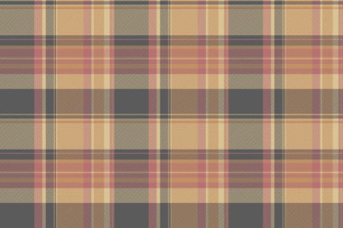 Ekose vektör dokusu gri ve kehribar renklerinde kumaş desenli tartansız denetim.