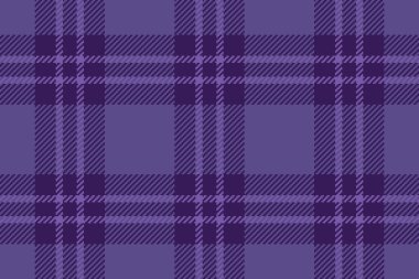 Tartan desenli ekosenin kumaş vektör dokusu kontrol arkaplansız tekstil menekşe ve çivit renklerinde.