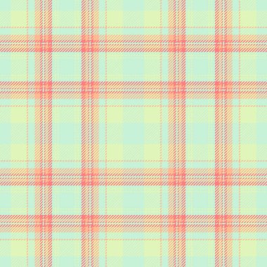 Vektör arkaplan deseninin ekose kumaş dokusu açık ve turuncu renklerde tartan denetimi.