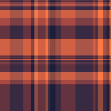 Kumaş tekstil desenli ekose tartan dokusu kontrol vektörü kırmızı ve koyu renklerde pürüzsüz.