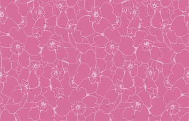 Floral pattern seamless background. Foliage and flower wallpaper design of nature. Vector illustration.