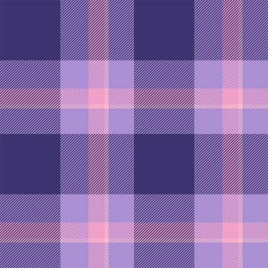 Ekose desenli pembe desenli. Kumaş dokusunu kontrol et. Vektör tekstil baskı tasarımı.