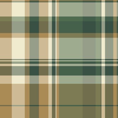 Tartan arkaplanı, kumaş kumaşı, vektör dokusu, pastel ve sarı renklerde ekoseli..