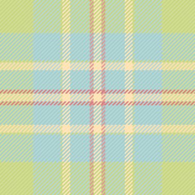 Arkaplan desenli ekose kumaş, vektör kontrolsüz kumaş kumaşı açık renkli ve limon renkli..